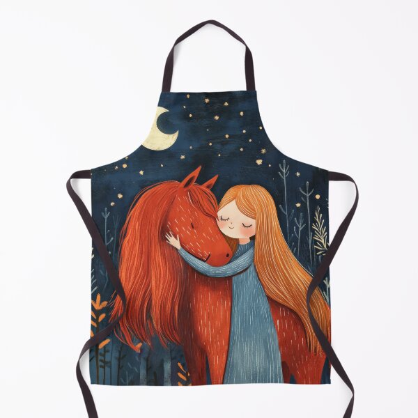 Item preview, Little girl with horse illustration designed and sold by Julia Shepeleva.