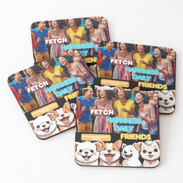 Item preview, FETCH HAPPINESS DAILY T-SHIRT – SPREAD JOY EVERYWHERE YOU GO! designed and sold by Mikel-empire.