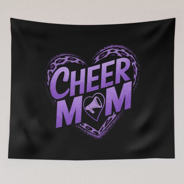 Item preview, Cheer Mom Megaphone Purple Leopard Cheetah designed and sold by savrmiller.