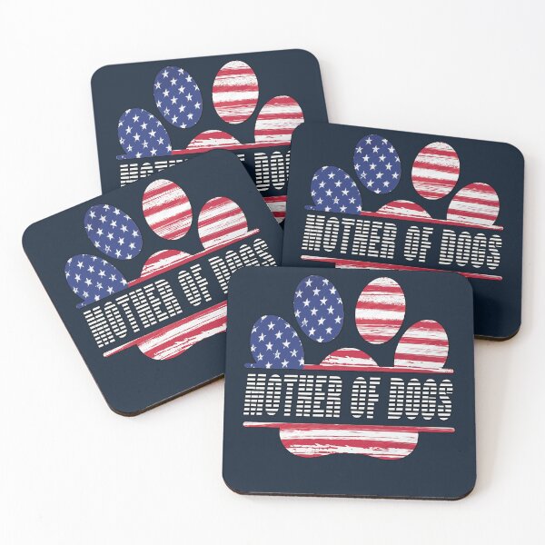 Item preview, Patriotic Dog Mom Star-Pawed Art Print designed and sold by Zakrytos ★★★★★.