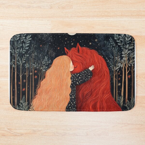 Item preview, Little girl with horse illustration designed and sold by Julia Shepeleva.