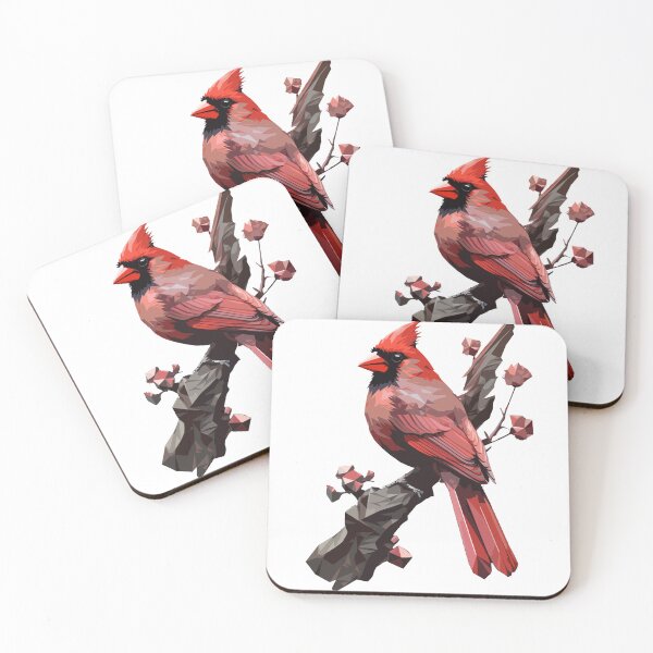 Aperçu de l'œuvre Oiseau rouge sur une branche créée et vendue par mermaids001.