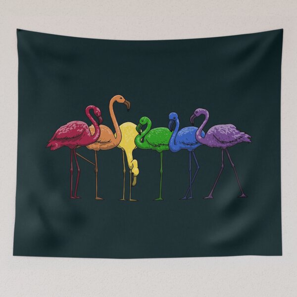 Item preview, Flamingo Rainbow designed and sold by Art by Veya.