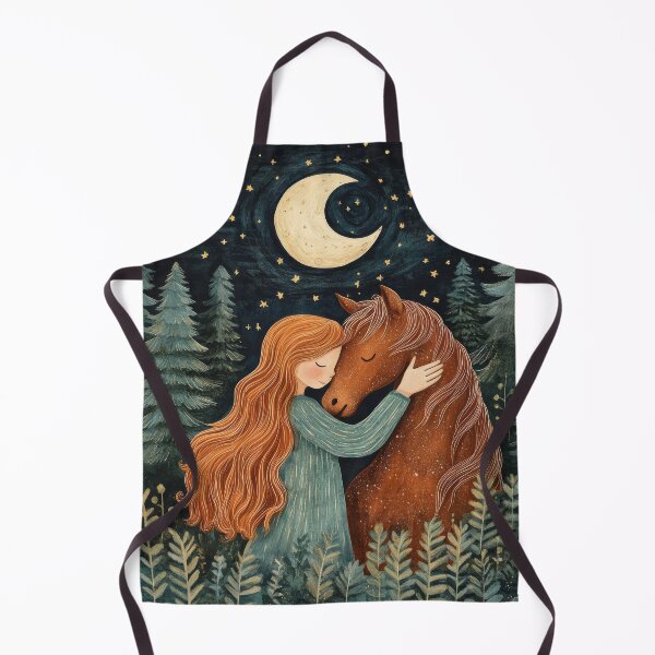Item preview, Little girl with horse illustration designed and sold by Julia Shepeleva.