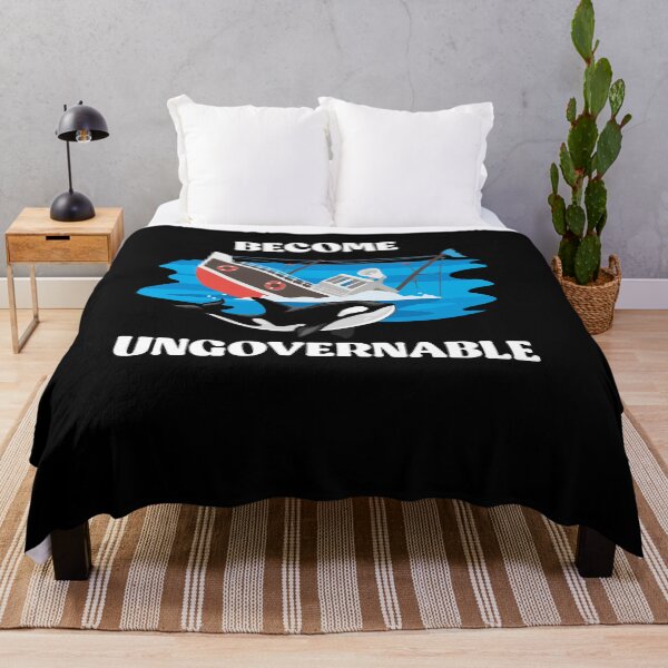 Item preview, Become Ungovernable Ship Wreck Orca Whale designed and sold by Dressed For Duty.