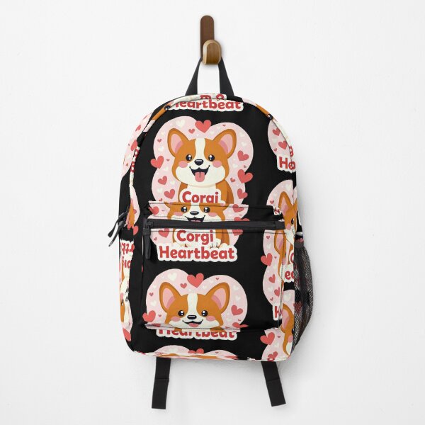 Item preview, Corgi Heartbeat – Cheerful Cartoon Dog with Hearts designed and sold by zoughlal.