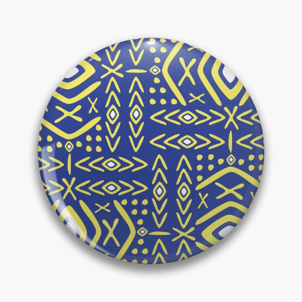 Item preview, Bogolan Traditional blue fabric designed and sold by Wolagno.