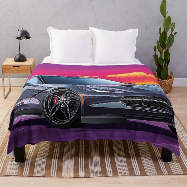 Item preview, Digital Pop Art – Gunmetal Grey Chevrolet Corvette Stingray C7 V designed and sold by AutoPopStudio.