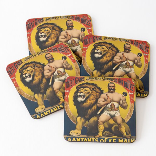 Item preview, worlds strongest man with lion as his best friend designed and sold by The Far Far North.