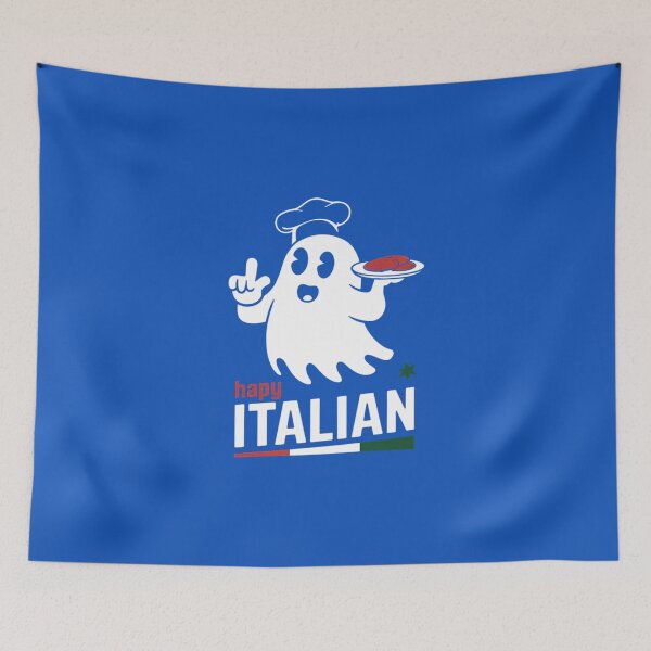 Item preview, Happy Italian Ghost with Capicola Food Art designed and sold by TeeGrit.
