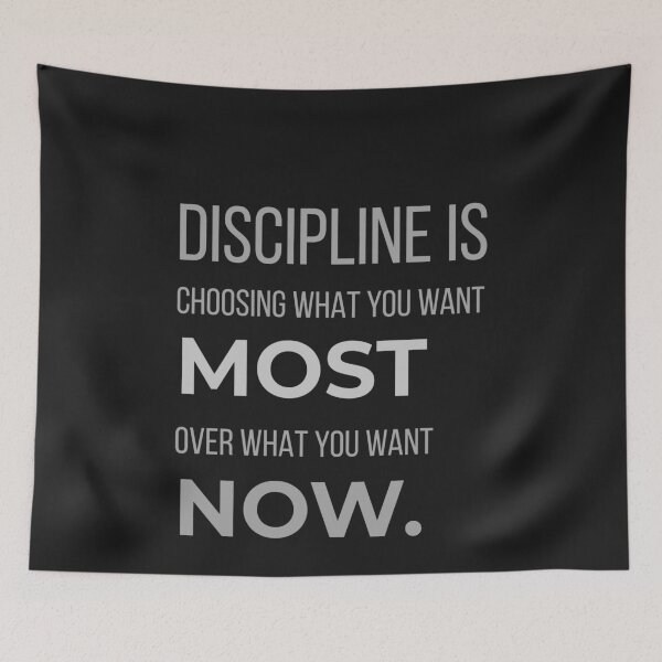 Item preview, Discipline – The Art of Prioritizing What Matters Most - Black designed and sold by PsyFlow35.