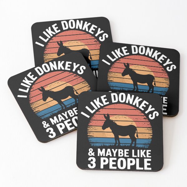 Item preview,  I Like Donkeys & Maybe Like 3 People – Funny Farm Animal  designed and sold by Serbin.