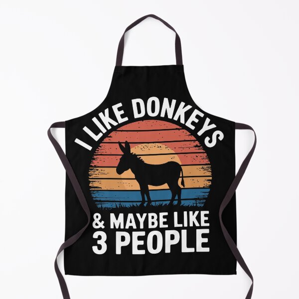 Item preview, I Like Donkeys & Maybe Like 3 People – Funny Farm Animal designed and sold by Serbin.