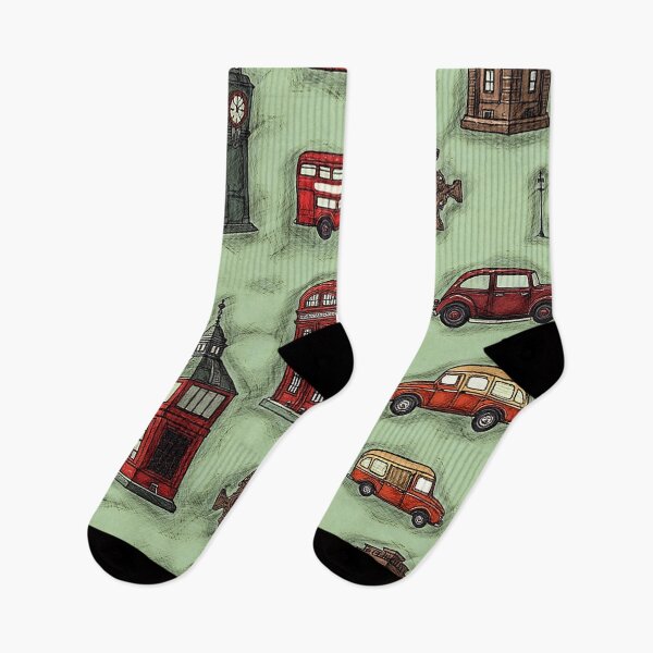 Item preview, Whimsical London Pattern designed and sold by Hen-C-Art.