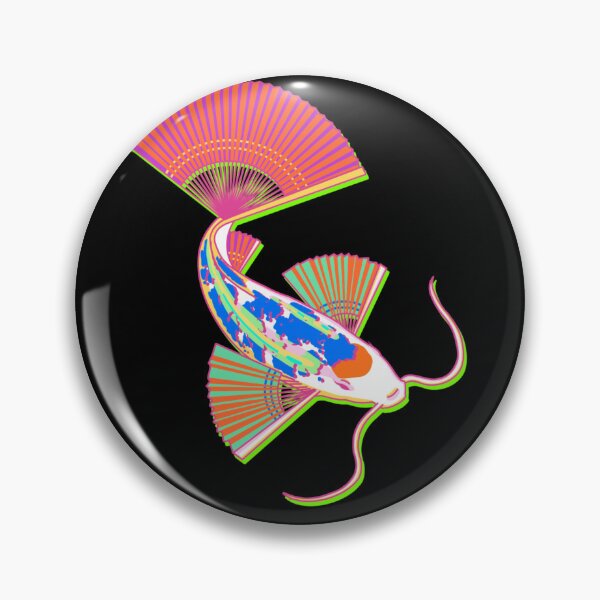 Item preview, Black Koi hand fan designed and sold by Radicalyul.