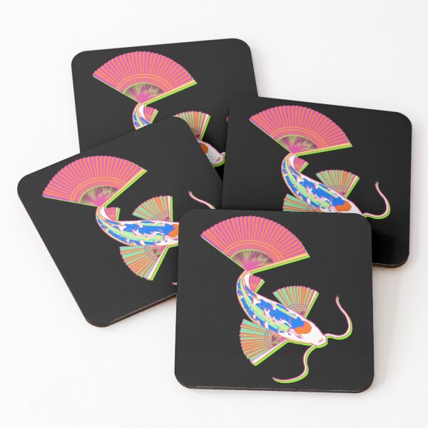 Item preview, Black Koi hand fan designed and sold by Radicalyul.