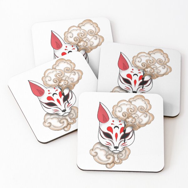 Item preview, Kitsune with clouds designed and sold by DeGePe-Art.