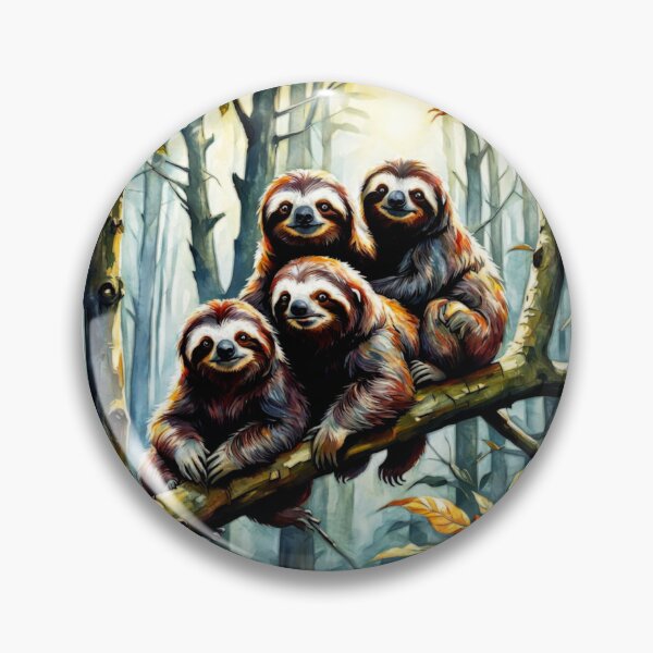 Item preview, Fluffy Cute Sloth - Bicho Preguica#5 designed and sold by Helios Be. Lavsh.