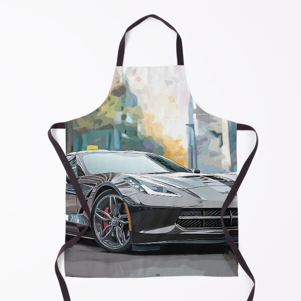 Item preview, Digital Pop Art – Gunmetal Grey Chevrolet Corvette Stingray C7 IX designed and sold by AutoPopStudio.