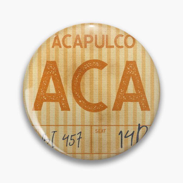 Item preview, Acapulco Braniff vintage tag designed and sold by LostTravelersLab.