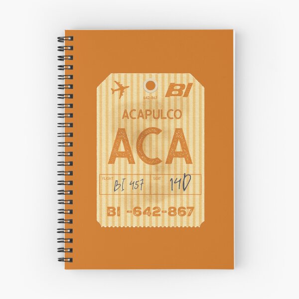 Item preview, Acapulco Braniff vintage tag designed and sold by LostTravelersLab.
