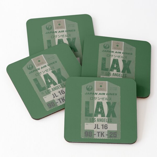 Item preview, Jal vintage tag Los Angeles designed and sold by LostTravelersLab.