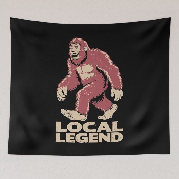 Item preview, Funny Bigfoot "Local Legend" Vintage  – Distressed Sasquatch Design designed and sold by paulo silveira.