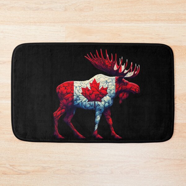 Item preview, Maple Leaf Patriotic Moose Canadian Flag -  Canada Proud  designed and sold by Smix Pixels.