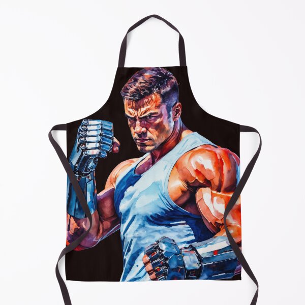 Item preview, Powerful Cyborg Athlete with Robotic Arms designed and sold by paiteen09.