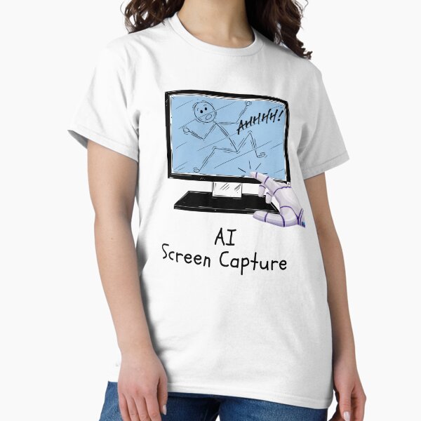 Item preview, Funny AI Screen Capture Cartoon. designed and sold by MPC-Mince-Pies.