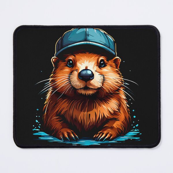Item preview, Baby beaver in a cap designed and sold by ArDi9168.