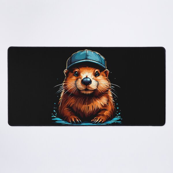 Item preview, Baby beaver in a cap designed and sold by ArDi9168.