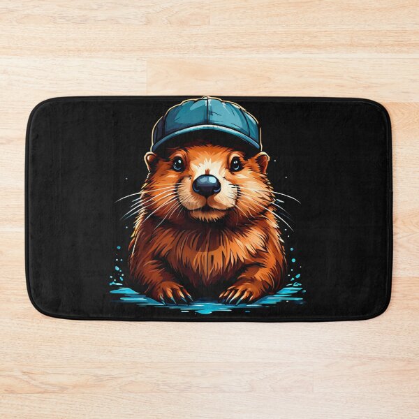 Item preview, Baby beaver in a cap designed and sold by ArDi9168.