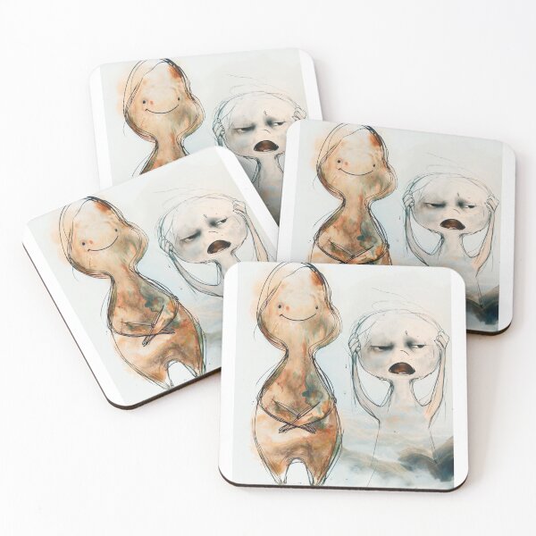Item preview, "Emotional Contrast: A Surreal Art Depiction of Joy and Frustration" designed and sold by IINSPIRA.