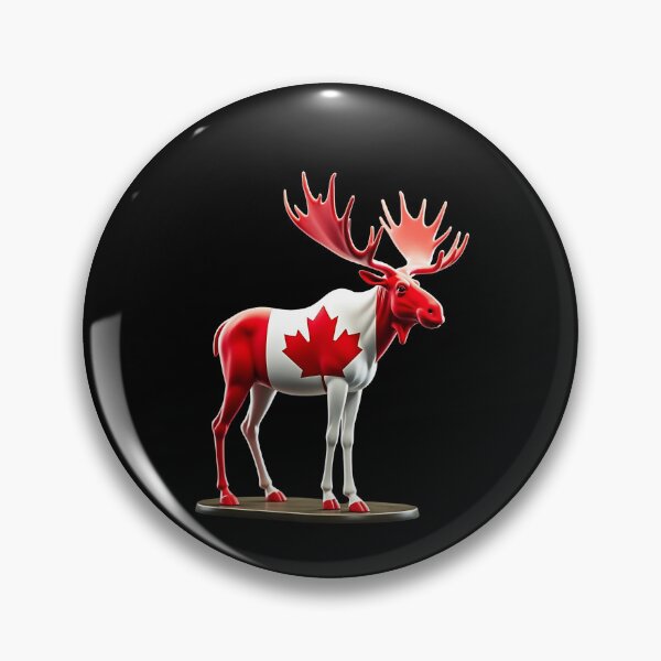 Item preview, Maple Leaf Patriotic Moose Canadian Flag -  Canada Proud  designed and sold by Smix Pixels.