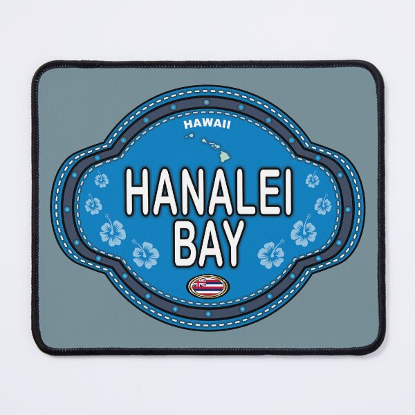 Item preview, Hanalei Bay Hawaii stitching effect emblem designed and sold by studioss76.