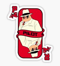 Pilot card Sticker