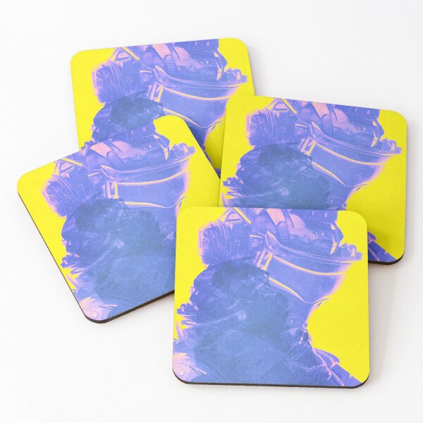 Item preview, Cyber Punk Visor Warrior Pop Art Yellow designed and sold by popartdemo.