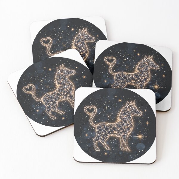 Item preview, Celestial Unicorn Glow: Mystical Constellation Art designed and sold by latelierdechris.