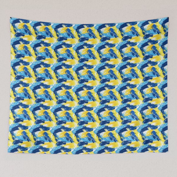 Item preview, Expressive Blend of Blue and Yellow Shades designed and sold by MidArtForge.
