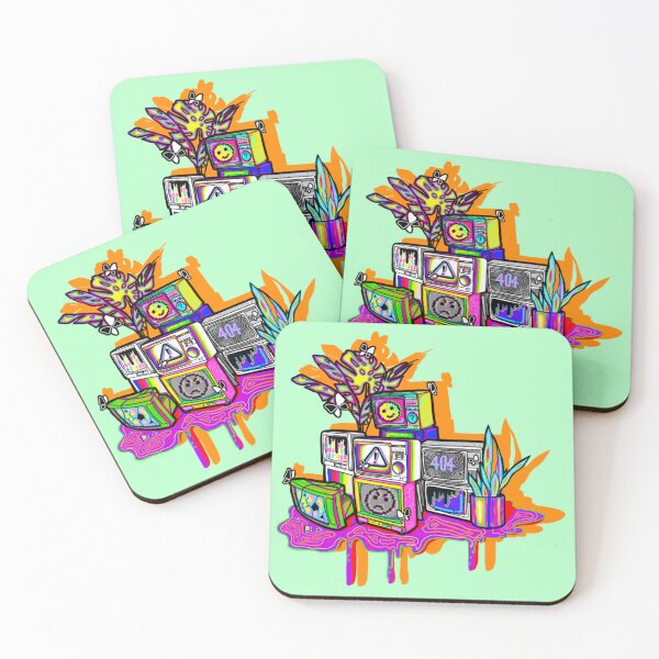 Item preview, Green TV colorful jungle designed and sold by Radicalyul.