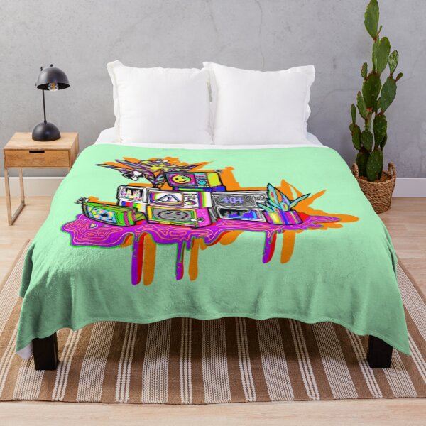 Item preview, Green TV colorful jungle designed and sold by Radicalyul.
