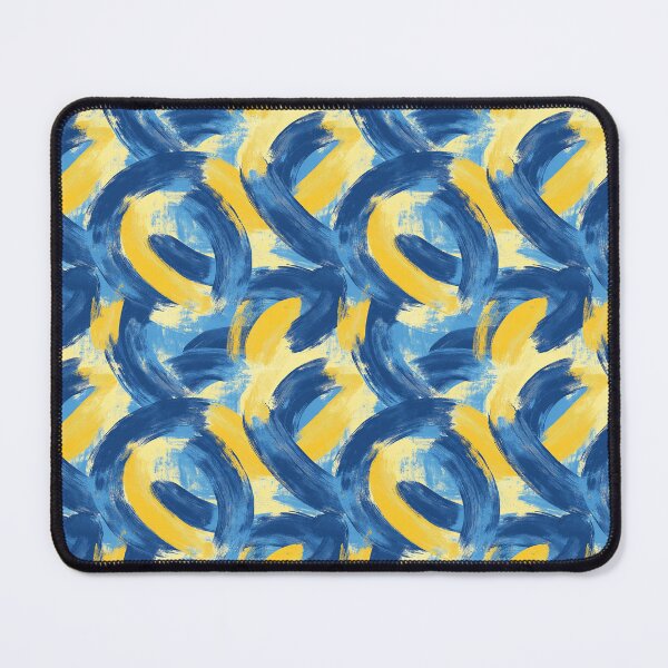 Item preview, Expressive Blend of Blue and Yellow Shades designed and sold by MidArtForge.