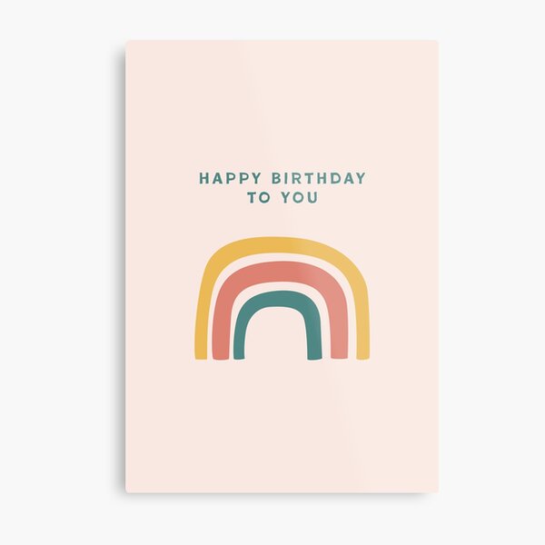 Item preview, Happy Birthday To You Rainbow designed and sold by mintandmabel.