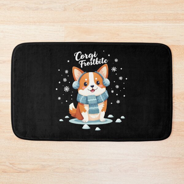 Item preview, Corgi Frostbite – Adorable Winter Cartoon Dog with Snowflakes designed and sold by zoughlal.