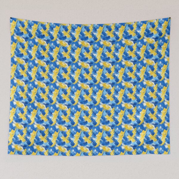 Item preview, Expressive Blend of Blue and Yellow Shades designed and sold by MidArtForge.