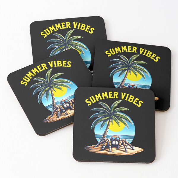 Item preview, Summer Vibes - cool spider on the beach designed and sold by ReneMM.