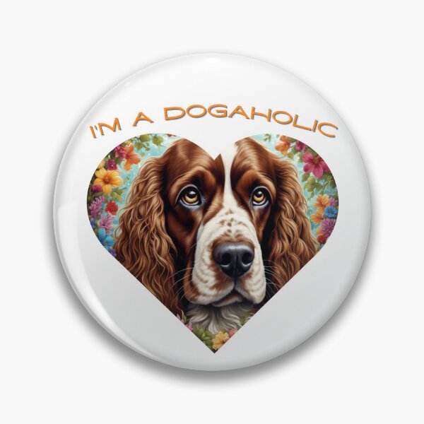 Item preview, Cocker spaniel dog, English cocker spaniel, golden cocker spaniel dogaholic in a heart designed and sold by Coolparrotgirl.