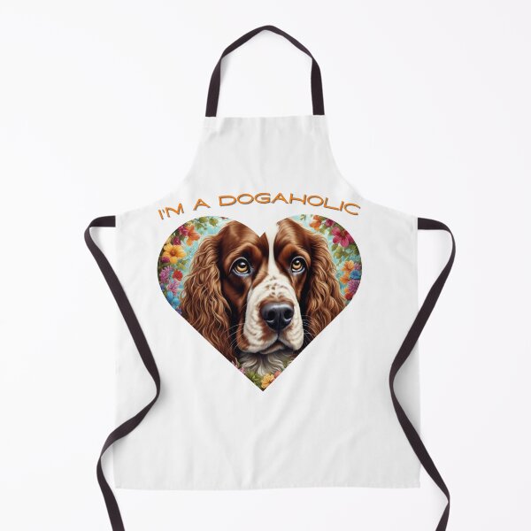 Item preview, Cocker spaniel dog, English cocker spaniel, golden cocker spaniel dogaholic in a heart designed and sold by Coolparrotgirl.