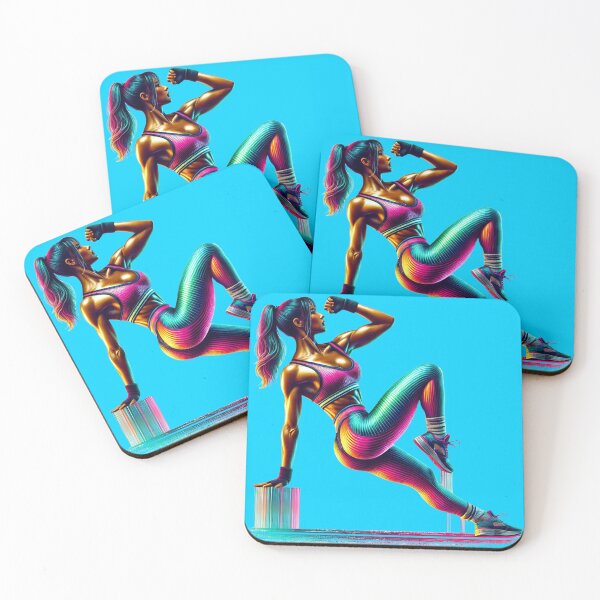 Item preview, 80s Aerobics Beauty - Retro Fitness Woman Illustration designed and sold by BestDetailer.